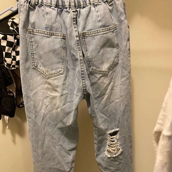 distressed XS blue mom jeans - Picture 2 of 4